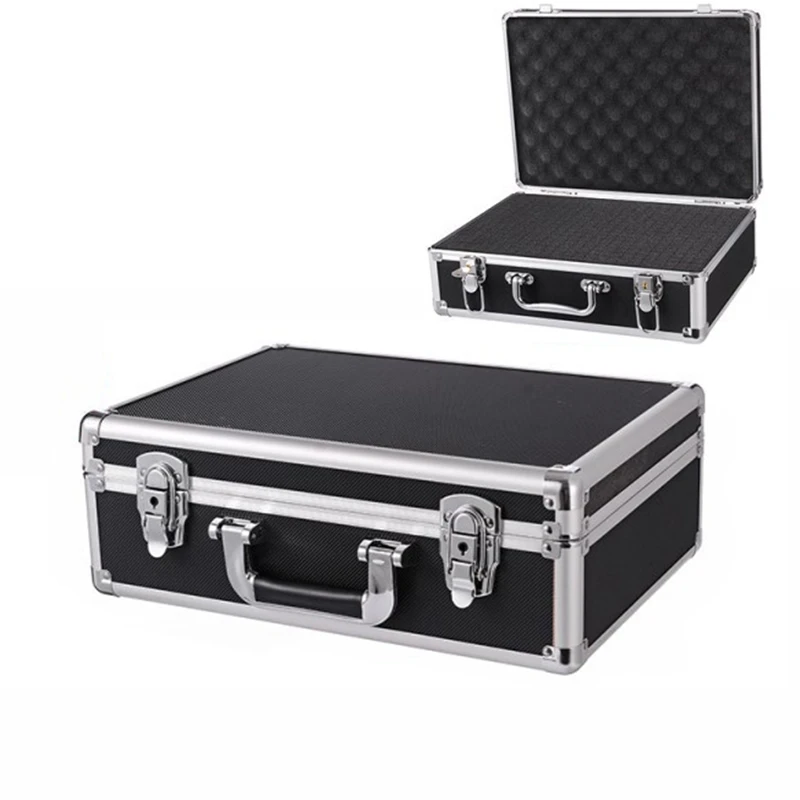 Portable Aluminum box Tool Box Impact Sponge Resistant Safety equipment Case Suitcase With Toolbox Case Storage