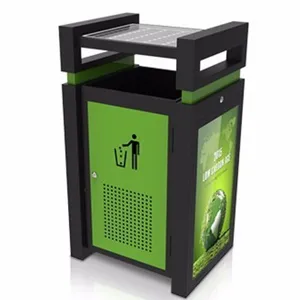 Sanitasi Berwarna Smart Sensor Dustbin Sampah Dapat Compactor