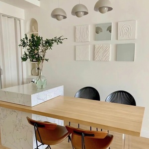 Customized Eco-Friendly Modern-style Wood Dining Set for <b>Kitchen</b> Dining <b>Island</b> Villa Hotel & Apartment Use - Product Image 5