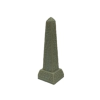 Statue Miniature d'obélisque égyptien Beige faite à la main, Figurine à collectionner pour la maison, le bureau et l'étagère