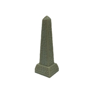 Statua di obelisco Beige in miniatura egiziana figurina da collezione di obelisco fatta a mano per ripiano da tavolo per l'home Office - Product Image 4