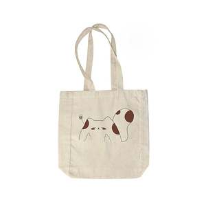 Индивидуальные Мультяшные сумки-тоут из натурального хлопка и холста для покупок через плечо для женщин - Product Image 4