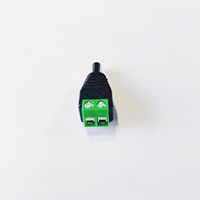 Connecteur d'alimentation mâle DC 5,5*2,1 mm en PVC, borne en bronze, connecteur BNC, vente en gros directe usine