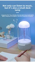 Coloré Portable HiFi Stéréo LED BT Méduse Blanc Bruit Haut-Parleur Ambient Lampe RGB Nuit Atmosphère Lumière Home Office Théâtre