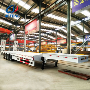 Semi-<span class=keywords><strong>remorque</strong></span> surbaissée à 3 essieux de 60 tonnes, norme ISO, avec châssis renforcé pour les projets d'infrastructure - Product Image 2