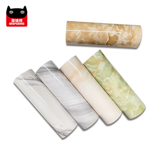 Facile à installer Décoration de salle de bain <span class=keywords><strong>Papier</strong></span> <span class=keywords><strong>peint</strong></span> PVC auto-adhésif Motif de marbre marbré pâte murale Affiche murale - Product Image 3