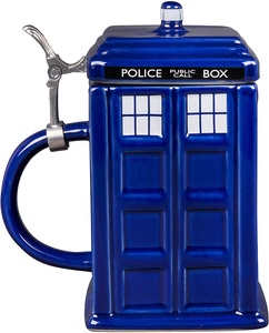 De la TARDIS de <span class=keywords><strong>Doctor</strong></span> quien Stein de la cerveza, colección de <span class=keywords><strong>Doctor</strong></span> que de cerámica taza de cerveza con estaño bisagra - Product Image 4