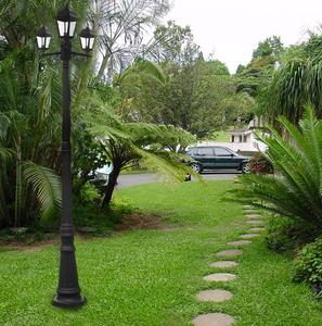 Poste <span class=keywords><strong>de</strong></span> l'éclairage vintage à trois têtes, pilier lumineux en plastique, luminaire d'extérieur, idéal pour un <span class=keywords><strong>parc</strong></span>, une hauteur <span class=keywords><strong>de</strong></span> 2M, PH4103 - Product Image 4