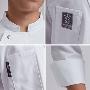 Chaqueta de Chef Ignífuga, Uniformes Elegantes para Chef, Cocina, Venta al por Mayor, Chaqueta de Chef Personalizada para Hotel - Product Image 2