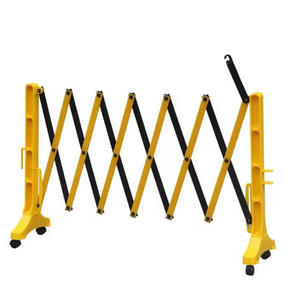 Hàng rào di động đóng mở giao thông cách ly lan can màu vàng đen nhựa an toàn hàng rào - Product Image 1