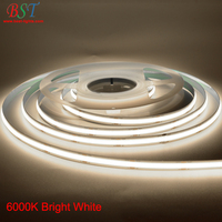 Bande lumineuse LED COB 480 LED, certifiée CE et RoHS, flexible, 3000K 4000K 6500K, 24V 12V, Tiras Luces COB LED