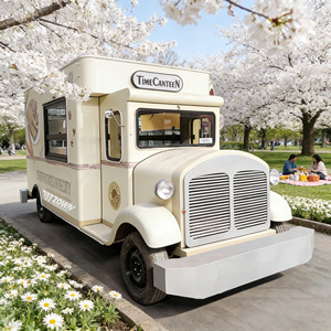 Modern Round Shape Food <b>Trailer</b> Mobile Kitchen Cart For Ice Cream And Smoothie Business - Product Image 1