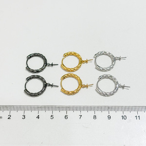 Accessoires en argent S925 pour la création de bijoux, boucles d'oreilles pendantes tendance avec support vide pour perles rondes de 9 à 16 mm, 22240 - Product Image 4