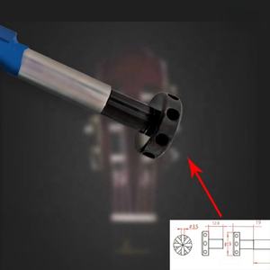 Trussrod de guitare en acier bleu personnalisé à 8 trous, réglage bidirectionnel à double action, avec roue à rayons amovible - Product Image 5