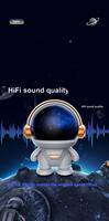 Speaker Mini Astronaut Stereo Keren Bertema Robot Astronot Luar Angkasa Nirkabel Baru dengan Efek Lampu LED untuk Gaming Indoor dan Outdoor