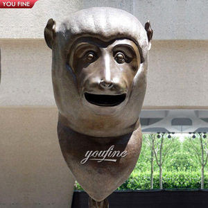 YOUFINE Estatua <span class=keywords><strong>de</strong></span> Tigre Chino Realista en Bronce, Busto <span class=keywords><strong>de</strong></span> Animal Salvaje para Plaza Pública y Zoológico - Product Image 5