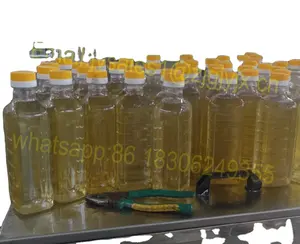 Máquina de llenado de aceite de palma de botella de plástico PET rotativa, línea de llenado de aceite comestible