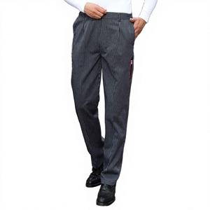 Pantalon de Chef Long Professionnel Unisexe Noir pour Hôtels, Bars et Restaurants - Tenue de Cuisinier - Product Image 2