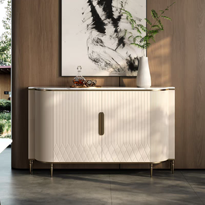 Credenza per <span class=keywords><strong>Sala</strong></span> <span class=keywords><strong>da</strong></span> <span class=keywords><strong>Pranzo</strong></span> di Tendenza, Tavolo Console Moderno con Piano in Marmo, Mobile Decorativo di Lusso per Soggiorno - Product Image 1