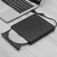 Lecteur de CD/DVD externe optique USB 3.0 ultra-fin 5-en-1 portable, graveur de CD ROM, lecteur de disque externe pour ordinateur portable et ordinateur de bureau