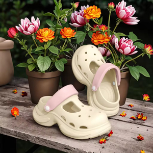 Commercio all'ingrosso 2025 estate EVA Designer Cro da giardino zoccoli morbidi tacco alto traspirante antiscivolo pantofole da esterno per le donne - Product Image 2