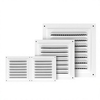 Grille d'aération murale extérieure en maille d'aluminium respirante et dissipatrice de chaleur avec capot de protection contre la pluie pour sortie d'air