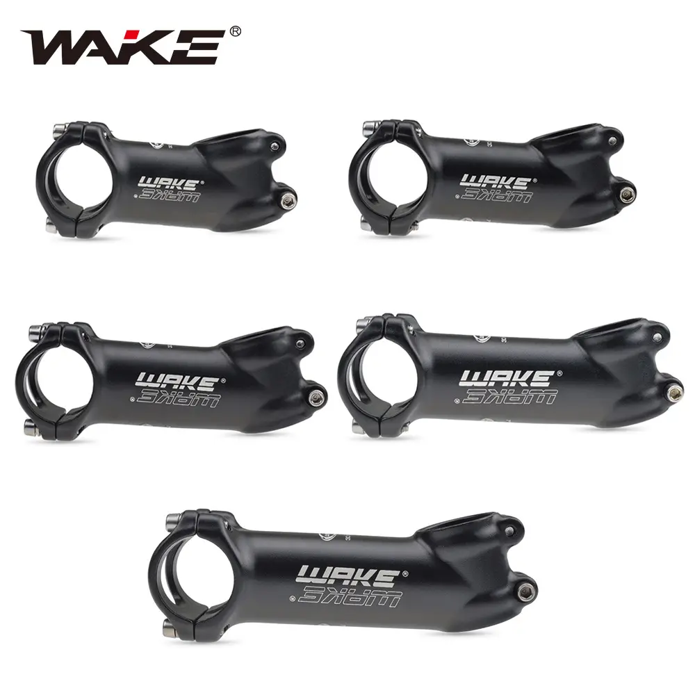 WAKE 31.8mm Bicycle Stem 17 Degree 70/80/90/100/110mm MTB Mountain Road Stem Cycle Handlebar Stem Aluminum Alloy Bicycle Parts