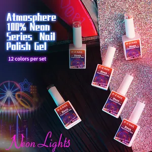 Échantillon gratuit de vernis à ongles en gel OEM Custom Neon Fairyland UV Gel