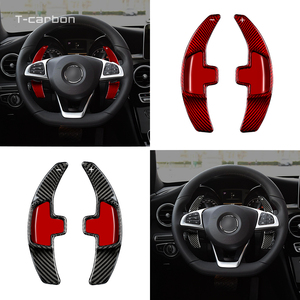Palettes de changement de vitesse au volant en fibre de carbone forgée pour BENZ W205 E <span class=keywords><strong>D</strong></span> CLA GLC T-carbon – Vente directe usine - Product Image 4