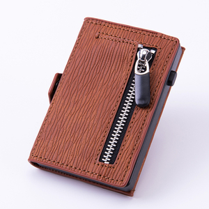Aluminum Mens Wallet RFID Blocking PU Leather Slim Metal visa credit cards - Product Image 1