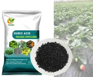Fertilizante NPK orgánico agrícola nutritivo de origen vegetal Toqi Humato de ácido húmico