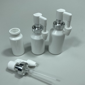 Capsules d'aérosol en HDPE de qualité médicale 10ml 15ml 20ml 30ml Snap on White Ear Throat <span class=keywords><strong>Spray</strong></span> Bottle Actor Dental <span class=keywords><strong>Spray</strong></span> Bottle - Product Image 5