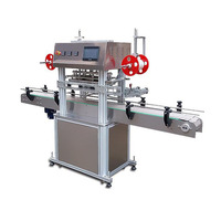 Máquina automática de sellado térmico de película de rodillo para tarros de plástico, Cubo de botella