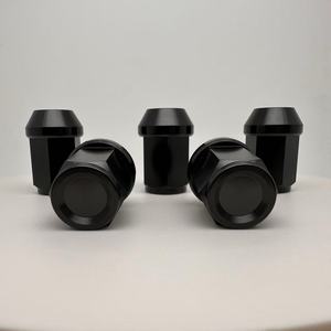 Gr5 Ti6al4v Hex 19Mm M14 X1.5 Mm Đóng <span class=keywords><strong>End</strong></span> Đen Titan Bánh Xe <span class=keywords><strong>Nut</strong></span> Cho Xe - Product Image 6