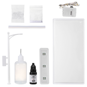 Wholesale 3D Diy <b>Snowflake</b> Small Night Light Snow Scene Street Desktop Snowy - Product Image 2