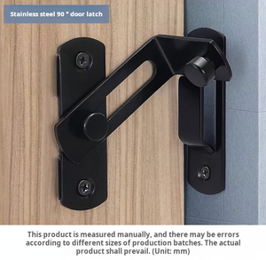 Loquet <span class=keywords><strong>de</strong></span> <span class=keywords><strong>porte</strong></span> <span class=keywords><strong>de</strong></span> <span class=keywords><strong>grange</strong></span> à verrouillage rabattable Lot <span class=keywords><strong>de</strong></span> 4 loquets <span class=keywords><strong>de</strong></span> <span class=keywords><strong>porte</strong></span> petite <span class=keywords><strong>porte</strong></span> <span class=keywords><strong>de</strong></span> sécurité noire coulissante armoire à vin <span class=keywords><strong>porte</strong></span> <span class=keywords><strong>de</strong></span> placard pour fenêtre d'armoire - Product Image 5
