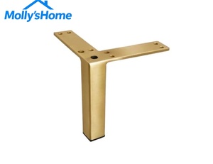Pieds <span class=keywords><strong>de</strong></span> meubles modernes en métal doré, base triangulaire pour canapé, armoire, table <span class=keywords><strong>de</strong></span> chevet, commode, quincaillerie - Product Image 4