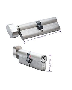 <span class=keywords><strong>Cilindro</strong></span> di blocco in ottone massiccio con 3 chiavi in ottone 90mm serratura a <span class=keywords><strong>cilindro</strong></span> di ricambio per <span class=keywords><strong>porta</strong></span> scorrevole - Product Image 2