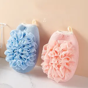 Double Exfoliating Loofah Glove Original Kessa Glove Exfoliating Gloves Visibly Lift Away Dead Skin, Great for Spray Tan Removal