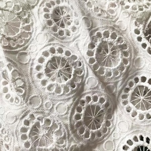 Vải Ren <span class=keywords><strong>Cotton</strong></span> Chất Lượng Cao Dệt Cho Phụ Nữ Váy Vải Thêu - Product Image 5