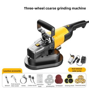 Nouvelle machine portative 2026 à 3 disques pour le ponçage et le polissage des murs, idéale pour le ciment, le plâtre et le béton - Product Image 1