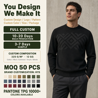 Pull en maille personnalisé OEM pour homme, mélange de mohair, col rond, chaud, avec logo frontal, fabrication en usine, vente en gros, hiver