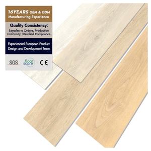 Plancher SPC antidérapant résistant à la chaleur durable imperméable <span class=keywords><strong>PVC</strong></span> adhésif surface unie design graphique intérieur large planche sol de centre commercial - Product Image 3