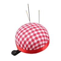 Sac de rangement pour aiguilles à coudre en forme de boule, ceinture élastique de poignet, portable, écologique, durable, en tissu et mousse, pour tricot à la main