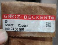 Pièces de machine à tricoter plate automatique pour aiguilles en acier Groz Beckert Machines à tricoter Vo74.50G05-Voat74.50G07