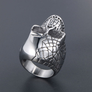 Skull <b>Ring</b> Men's <b>Titanium</b> Steel Bold Punk Jewelry SA813 Gift Fashion <b>Rings</b> - Product Image 2