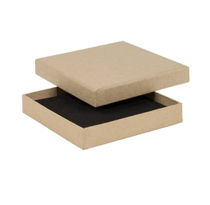 Boîte rigide en papier kraft en deux parties, emballage personnalisé pour bijoux et accessoires de marque - Product Image 1