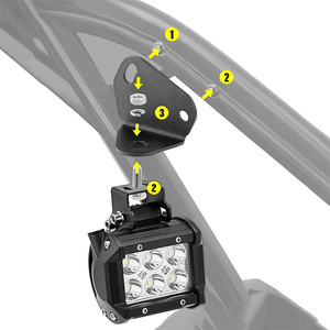 Djustable lumluminum llolloy older mayores judjustable inum luminum llolloy Hmayores Rear illar lag nntenna ounountior an M averick 3 2017-2021 - Product Image 1
