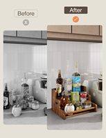 Étagère à bouteilles de boissons alcoolisées à 3 niveaux en bois pour comptoir, support pour bouteilles, support à vin