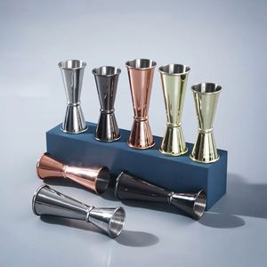 Jigger de bar Hoffee 1+2oz 30/60ml en acier inoxydable SS304, double face, pour barman, mesureur de cocktail, tasse à onces en métal - Product Image 3